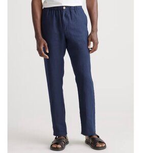 Quince 100% European Linen Pants in Deep Navy